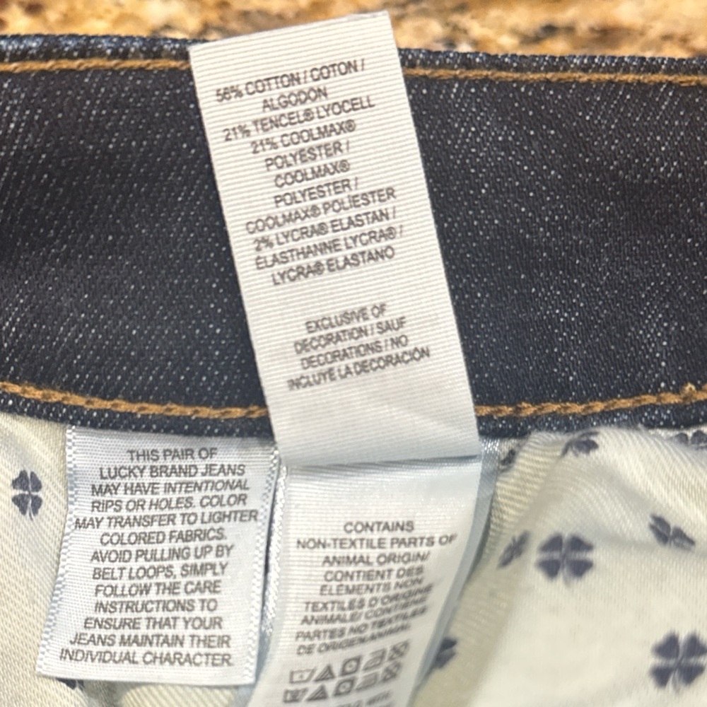 Lucky Brand Men's  Straight Leg Jeans in Dark Blue - Picture 7 of 8